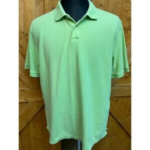 Men's XL Lime Green Club Room Polo Shirt EUC